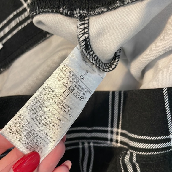 Old navy Stevie black white pinstripe plad plaid legging stretchy pants business - Picture 7 of 16